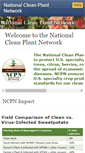 Mobile Screenshot of nationalcleanplantnetwork.org
