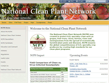Tablet Screenshot of nationalcleanplantnetwork.org
